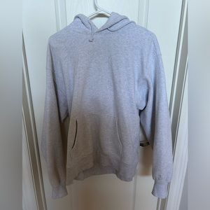 Grey aritzia sweatshirt with drawstrings